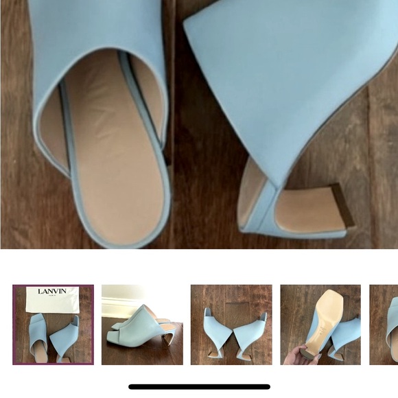 Lanvin 55mm mules yes new no box 38 - Picture 2 of 2